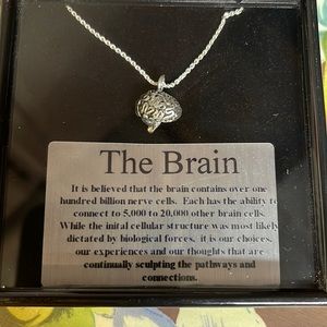 Sterling silver 18 inch necklace the brain